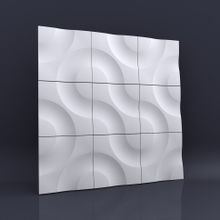 Стеновая гипсовая 3D панель – Аливия, 500х500mm