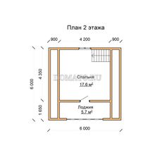 Дом из бруса с мансардой