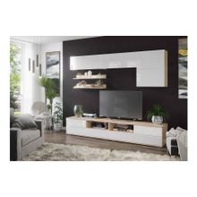 Case Гостиная Тренто Дуб Сонома Белый глянец