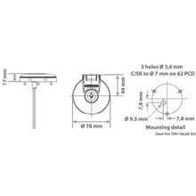 Osculati LEWMAR footswitch for windlass electric control, 02.343.02