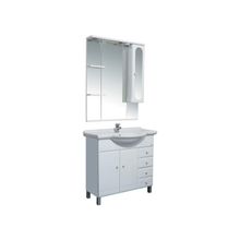 Aquanet Мебель для ванной Марсель ТМ 80 (белый) - Набор мебели стандартный (зеркало, раковина-столешница, тумба)