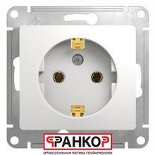 Schneider Electric Glossa Розетка 2К+З. 16А-250В белый GSL000143