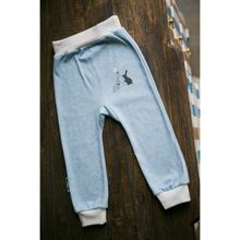 Lucky child Штанишки "Кролики" А1-111 голуб