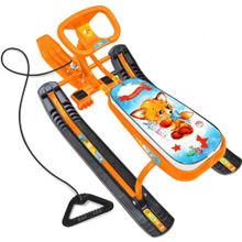 НИКА Снегокат ТИМКА СПОРТ 2 (высота 420 мм)  лисенком (оранжевый каркас) (2 шт)