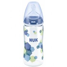 Nuk First Choice Plus 300 мл с силиконовой соской синяя