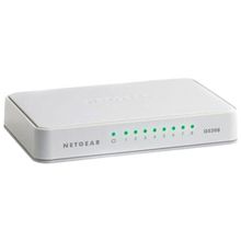 netgear 8 x 10 100 1000 mbps switch new design (netgear) gs208-100pes