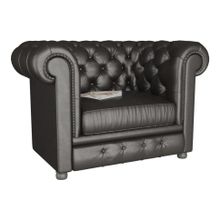 Смарт Кресло Честер (Честерфилд) черный ВИСКАФОРС