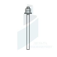 Болт фундаментный 5 М20Х150 ст.3сп пс, ст.20, ст.35, ст.09Г2С, ст. 40Х ГОСТ 24379.1-80 (12)