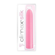 Topco Sales Розовый вибромассажер Climax Silk 7.5  Vibe - 19 см. (розовый)