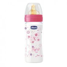 Chicco Бутылочка Chicco Girl, соска переменный поток, 250мл 310205006