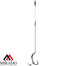 Крючки с поводками Mikado Carp Fine Line P07 "COMBI RIG" № 1   25 lbs   23 см.  ( 2 шт.)