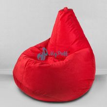 MyPuff кресло мешок Груша Тори красный, размер Стандарт, мебельная ткань: b_568