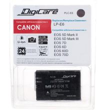 Аккумулятор DigiCare PLC-E6   LP-E6 для EOS 6D, 5D mark II III 70D 60