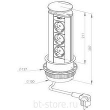 Розетка Evoline Port Standart 931.01.157