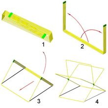 Митек Палатка торговая 1,5х1,5 P(кабриолет) (2 места) (Зеленый Желтый)