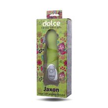 ToyFa Нежно-зелёный вибратор Dolce Jaxon - 12,5 см.