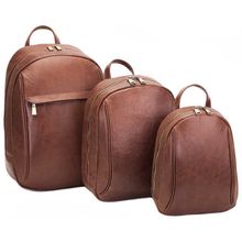 Кожаный рюкзак Диор коричневый
