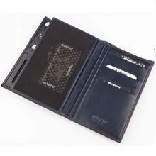 Кожаный бумажник Vasheron 9672 Polo Blue