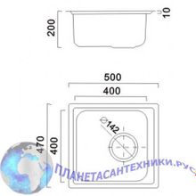 Мойка из нержавеющей стали Haiba HB4750 глянец