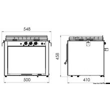 Osculati Cucina a Gas 3 Fuochi, 50.350.03