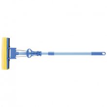 Швабра отжимная 115 см, губка PVA 27х5,5х6 см, телескопическая рукоятка, голубая  Elfe