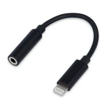 Адаптер Lightning (m) - Jack 3.5 (F), 0.15 см, черный, Cablexpert (CCA-LM3.5F-01)