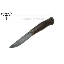 Булатный нож 086, И.Пампуха (легированный булат), бронза