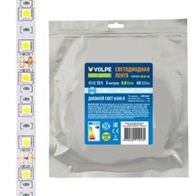 Volpe Светодиодная лента Volpe 4,8W m 60LED m 2835SMD холодный белый 5M ULS-Q320 2835-60LED m-8mm-IP20-DC12V-4,8W m-5M-6500K UL-00004537 ID - 261758