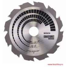 Bosch Пильный диск 190х30 мм 12 Construct Wood (2608640633 , 2.608.640.633)