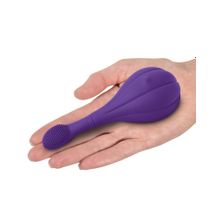 Фиолетовый вибростимулятор Focus Sonic Vibrator с 3 насадками Фиолетовый