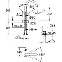 Смеситель Grohe Atrio New для раковины, 32042003