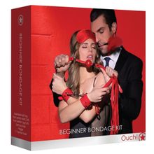 Shots Media BV Красный игровой набор Beginners Bondage Kit (красный)