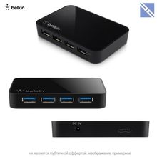 Разветвитель портов Belkin SuperSpeed USB 3.0 4-Port Hub Хаб  F4U058TT