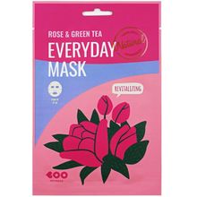 Набор масок для лица восстанавливающих Dearboo Rose&Green tea Every Day Mask 10шт
