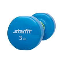 Гантель виниловая StarFit DB-101 3 кг синяя