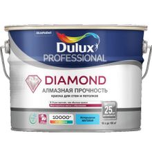 DULUX Diamond Алмазная прочность база BW белая краска износостойкая матовая (10л)   DULUX Professional Diamond Алмазная прочность base BW краска в д для стен и потолков матовая (10л)