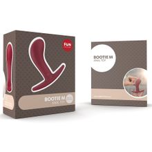 Fun Factory Бордовый анальный стимулятор BOOTIE M - 9,3 см.