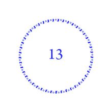 Окантовка внешнего круга печати №13