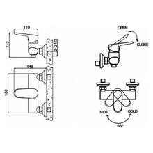 Смеситель для душа Bravat Pure F9105161C-01