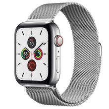 Часы Apple Watch Series 5 GPS + Cellular 44mm Stainless Steel Case with Milanese Loop (Серебристый)