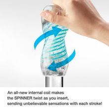 Tenga Мастурбатор с охлаждающей смазкой SPINNER Pixel Limited Cool Edition (бирюзовый)