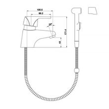 Timo Nordic 0151G хром с гигиеническим душем