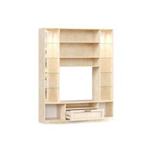 Алмаз. Любимый дом Александрия Тумба под ТВ с надстройкой (Кожа Ленто Рустика)