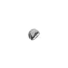 Кольцо из серебра   с фианитами широкое арт.IB0018 природное явление