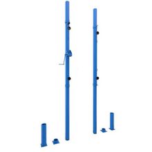 Стойка волейбольная на стаканах с механизмом натяжения, универсальная, СЭ