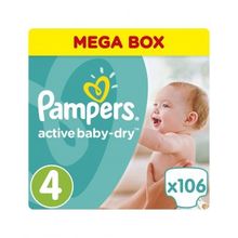 Pampers Active Baby-Dry 8-14 кг 4 106 шт