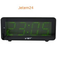 VST763-2 часы 220В зел.цифры-30+USB кабель (без адаптера)