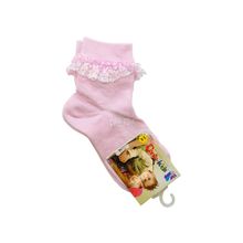 Conte (Конте) Носки детcкие TIP-TOP (с кружевной лентой), цвет светло-розовый, артикул 080 (для девочек)
