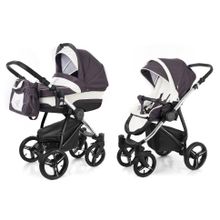 Коляска 2 в 1 Esspero Newborn Lux (шасси Chrome) - Grey Leves