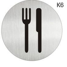 Информационная табличка «Ресторан, кафе, столовая, буфет» таблички на дверь, на стену пиктограмма K6
